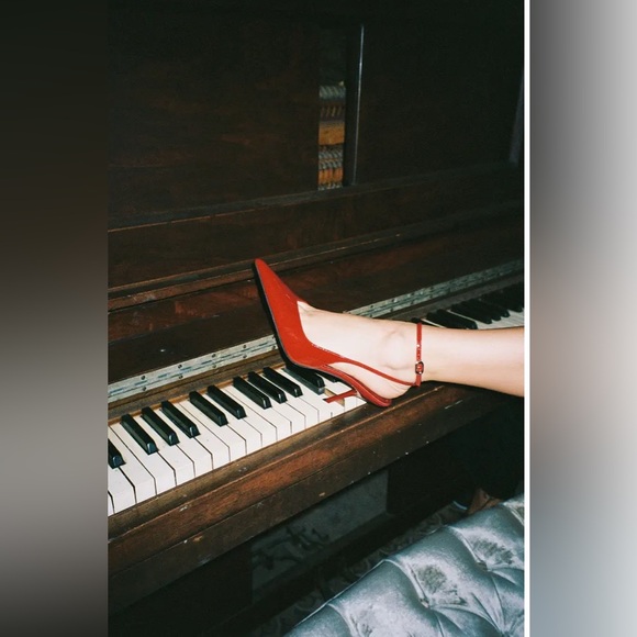 Jeffrey Campbell Executive Ankle Strap Pointed Toe Slingback Pump Size 7 - Picture 4 of 11